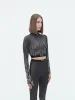 WOMEN - AMIRI BURNOUT LS TOP - Black sold by AMIRI