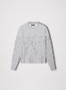 WOMEN - DROP NEEDLE CREWNECK - HEATHER GREY sold by AMIRI