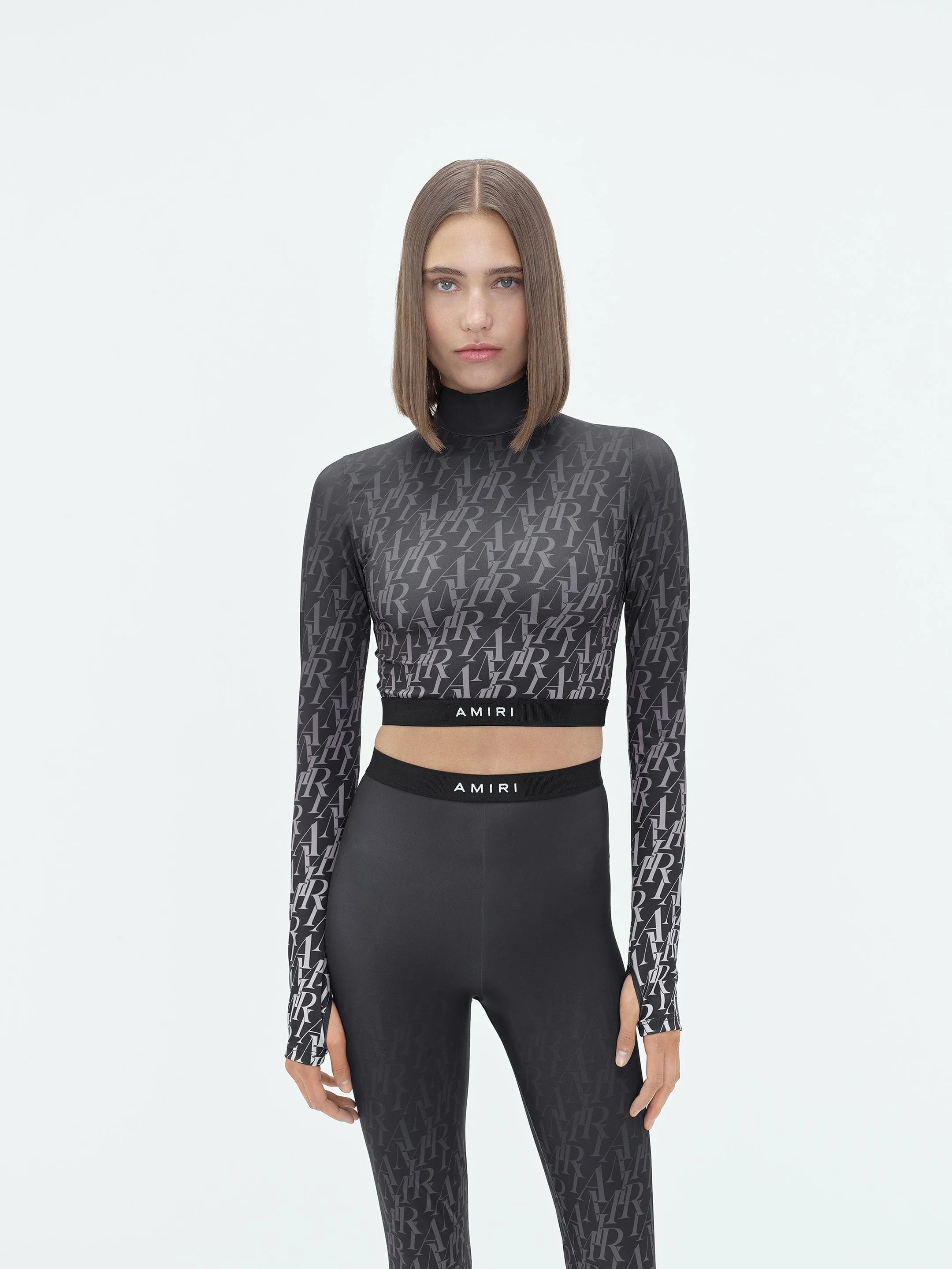 WOMEN - AMIRI BURNOUT LS TOP - Black sold by AMIRI product image thumbnail 3