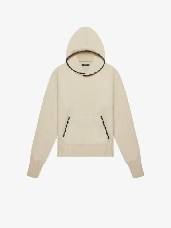CASHMERE HOODIE - Natural made by AMIRI