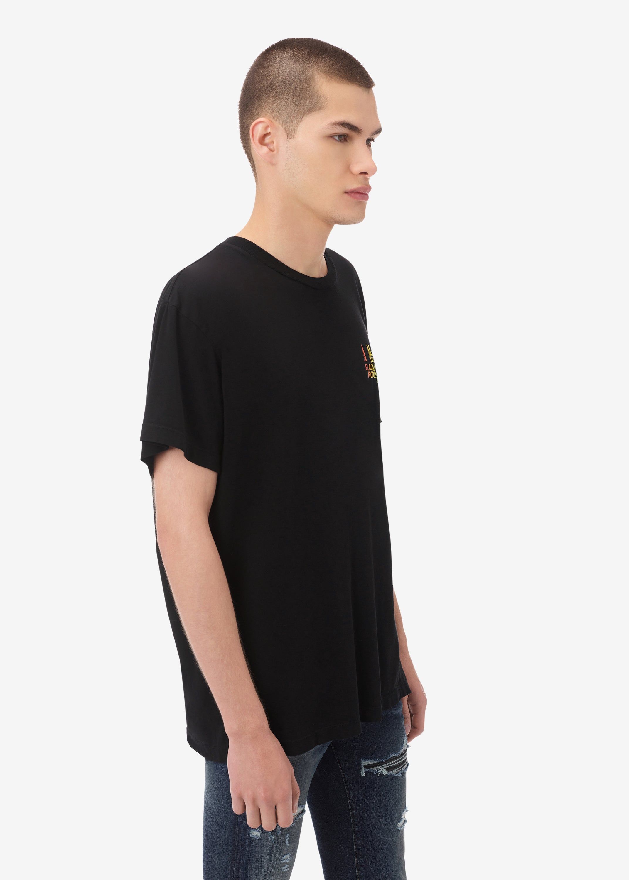 EXCLUSIVE AMIRI BEVERLY HILLS TEE - BLACK / RAINBOW | Parallel