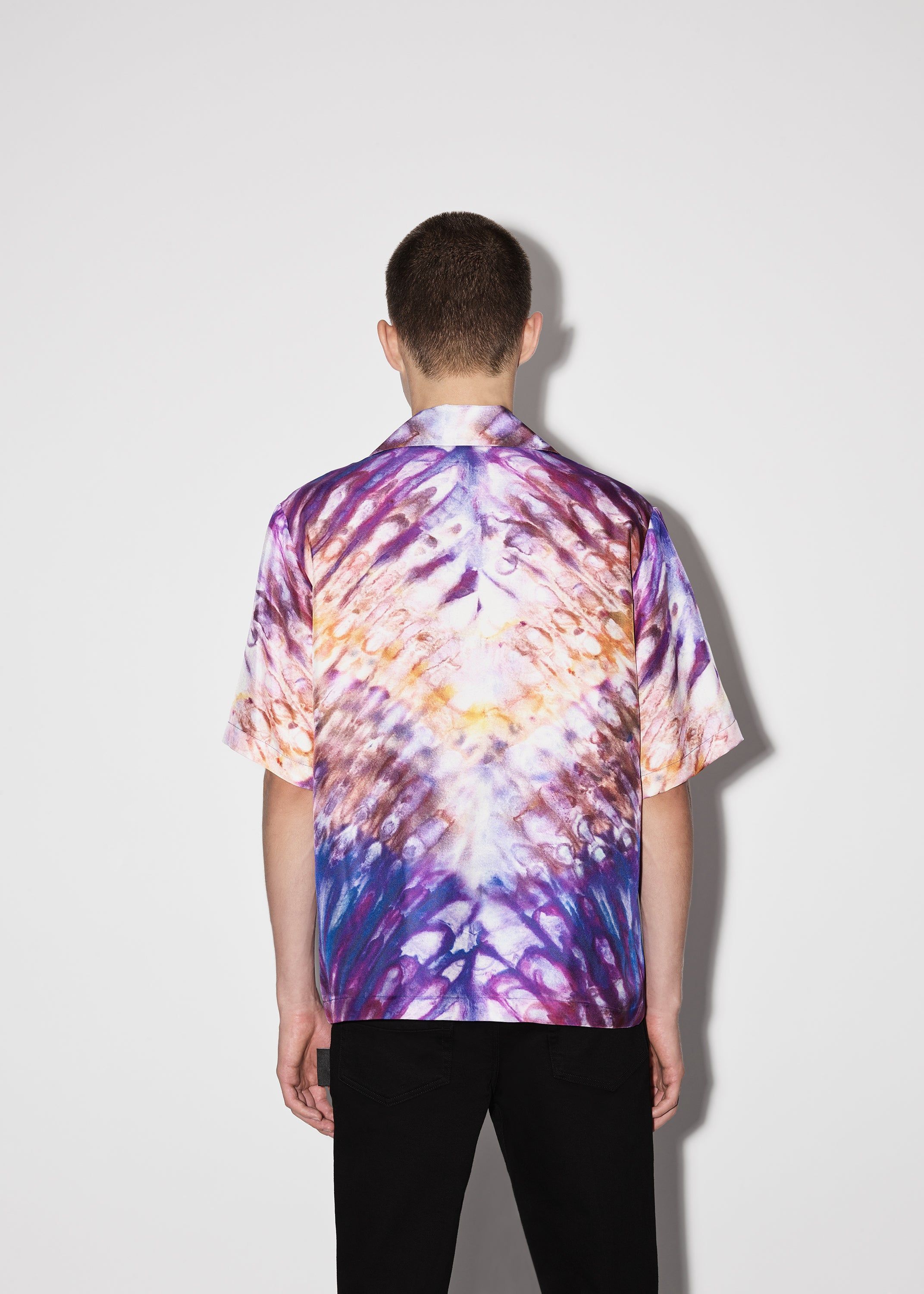 TIE DYE BOWLING SHIRT - PURPLE sold by AMIRI product image thumbnail 4
