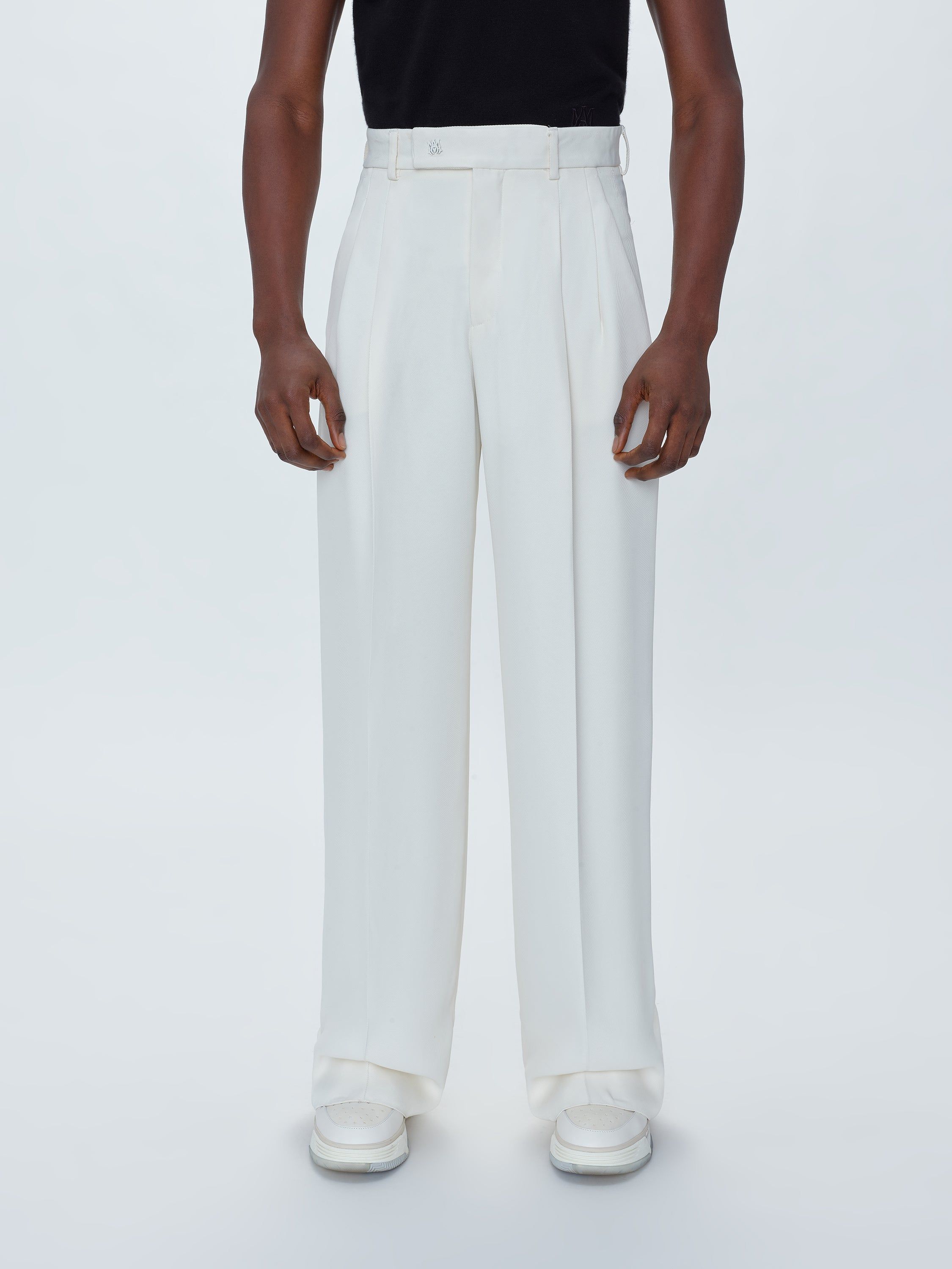 VISCOSE DOUBLE PLEATED TROUSERS - WHITE sold by AMIRI product image thumbnail 2