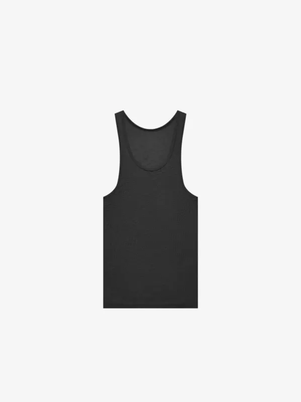 JERSEY TANK TOP - BLACK made by AMIRI