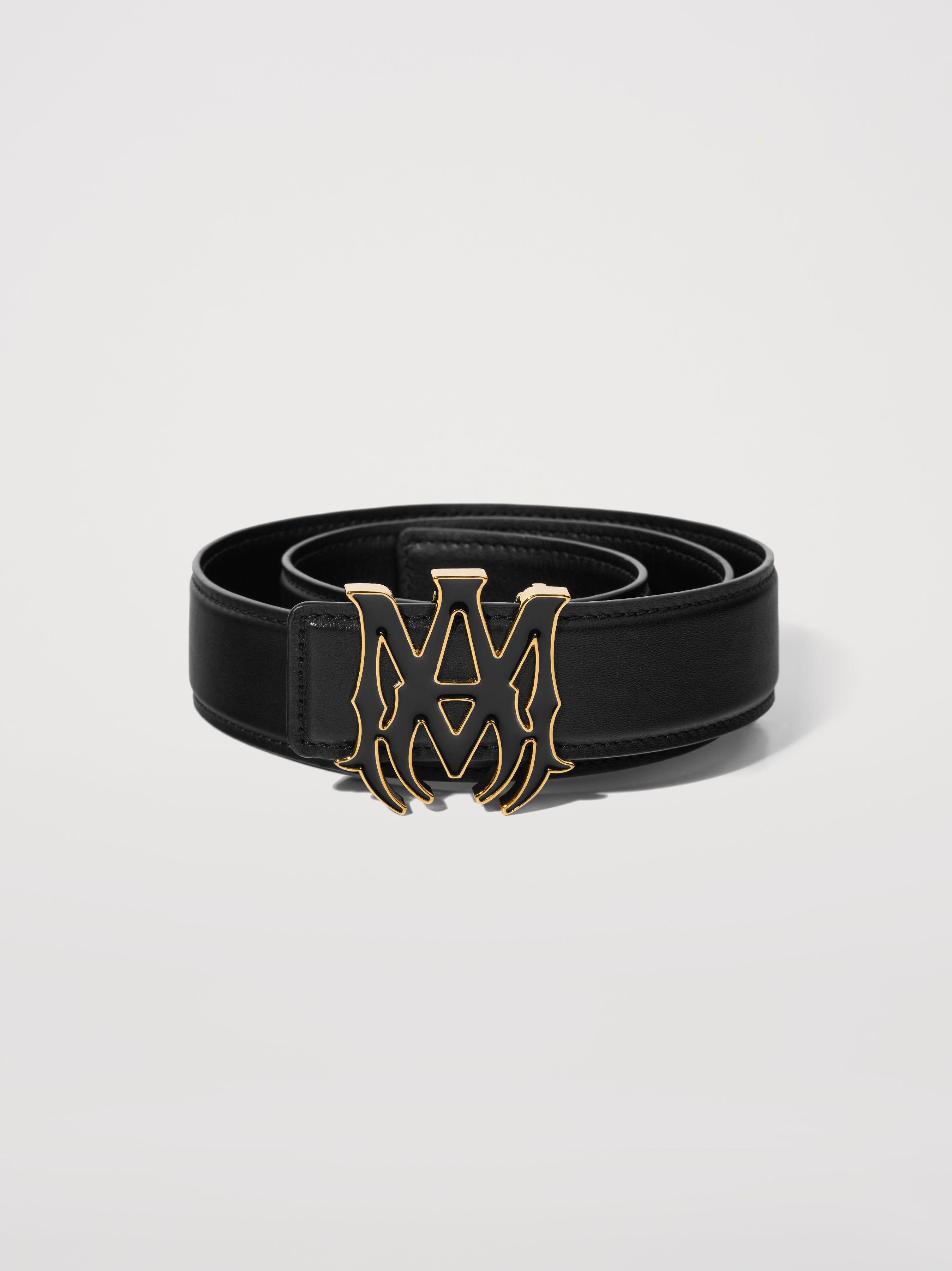 "MA" 4CM BELT - BLACK sold by AMIRI