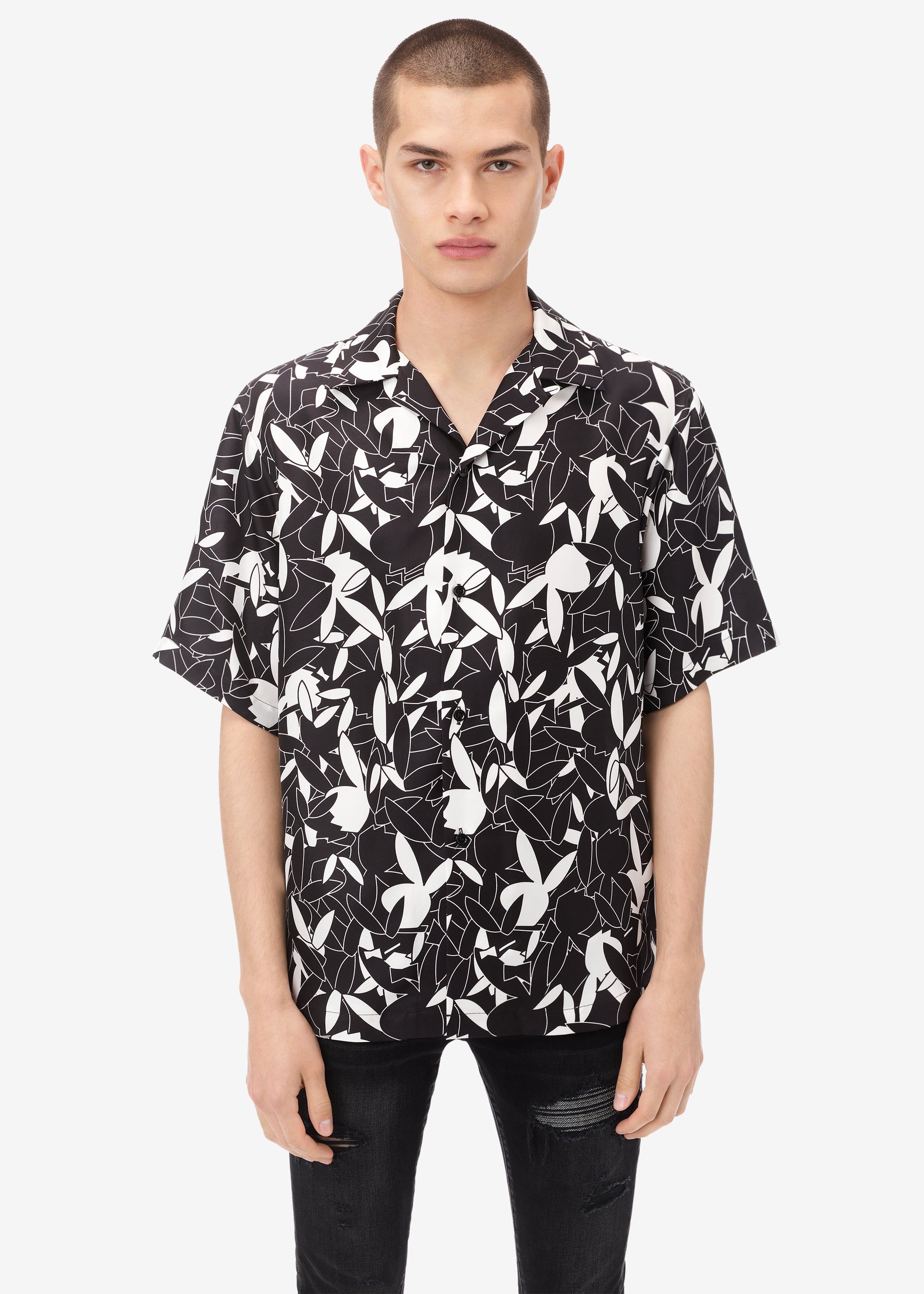PLAYBOY ALL OVER SHIRT - BLACK sold by AMIRI product image thumbnail 2