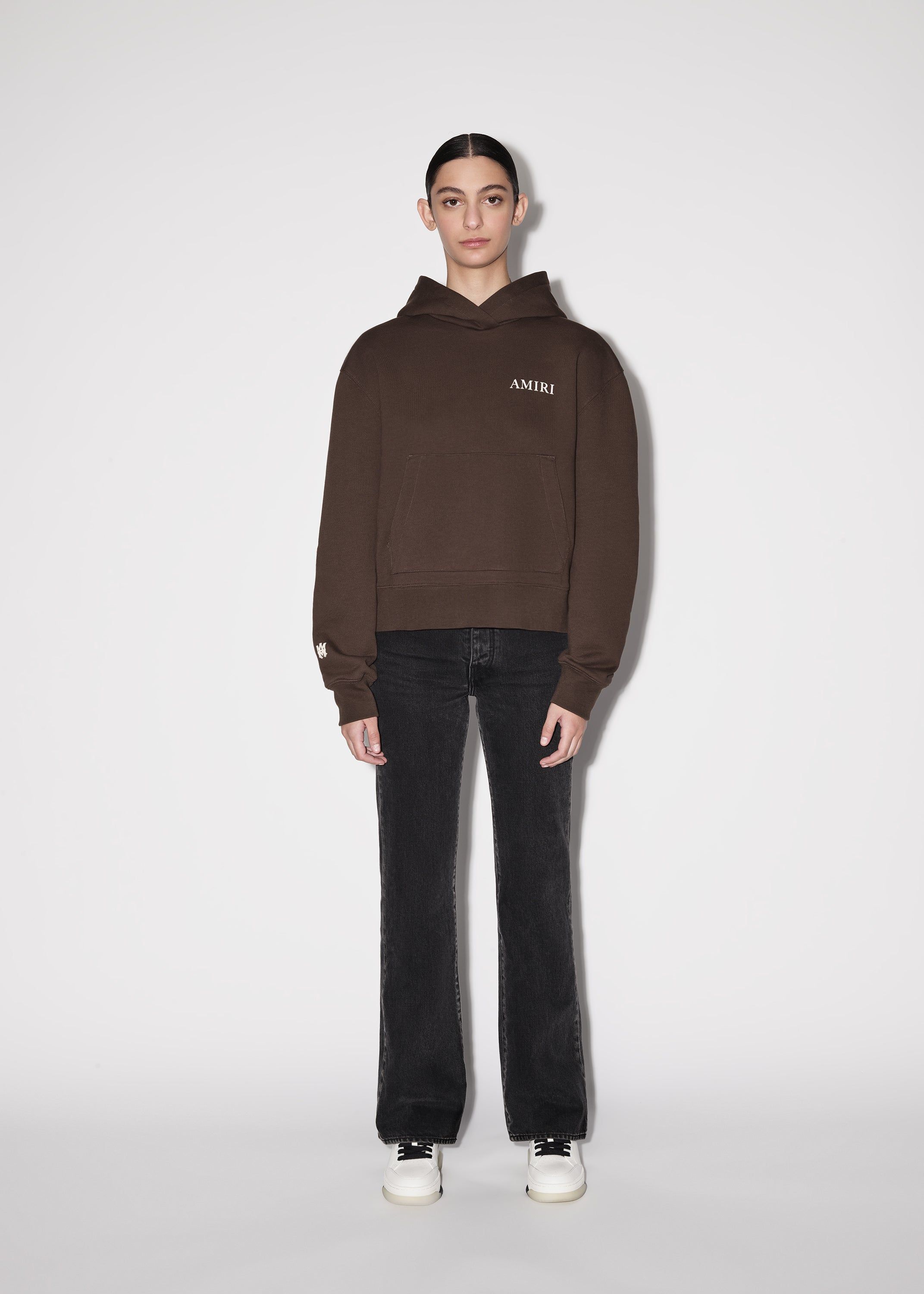 WOMEN - AMIRI "PUFF LOGO HOODIE - BROWN sold by AMIRI product image thumbnail 2