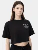 WOMEN - WOMEN'S ARTS DISTRICT CROPPED TEE - Black sold by AMIRI