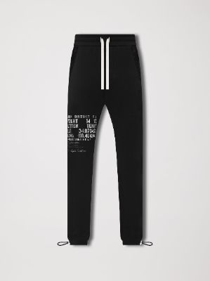 MILITARY STENCIL SWEATPANT - BLACK made by AMIRI