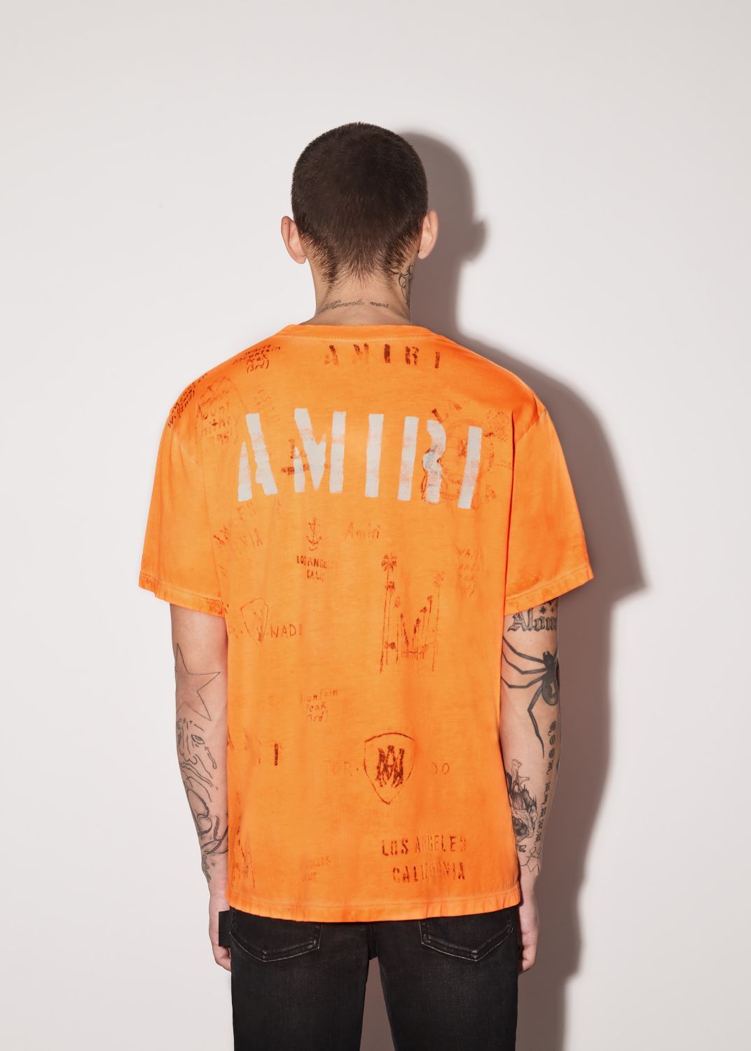 ARMY STENCIL TEE - ORANGE sold by AMIRI product image thumbnail 4