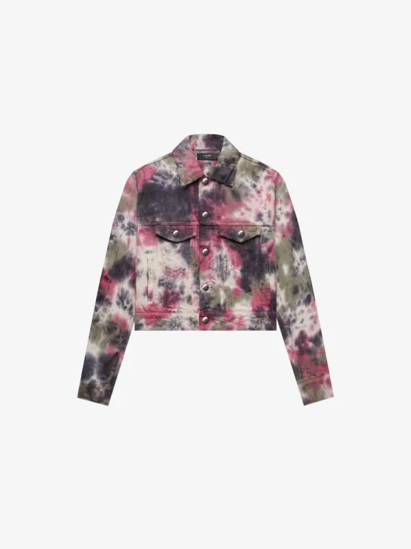 TIE DYE DENIM TRUCKER - MULTI made by AMIRI