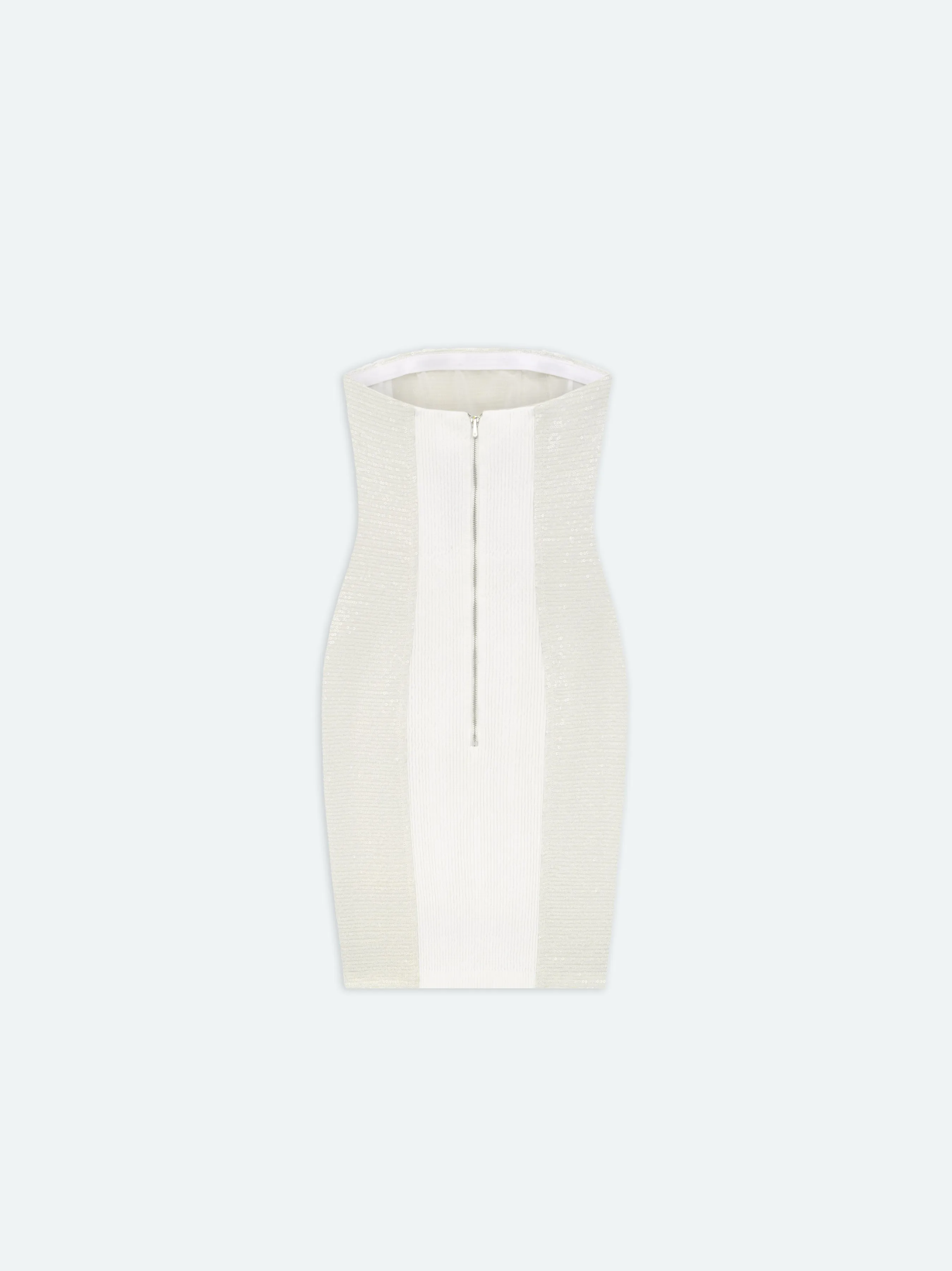 WOMEN - CHIFFON SEQUIN MA BUSTIER DRESS - Alabaster sold by AMIRI product image thumbnail 2