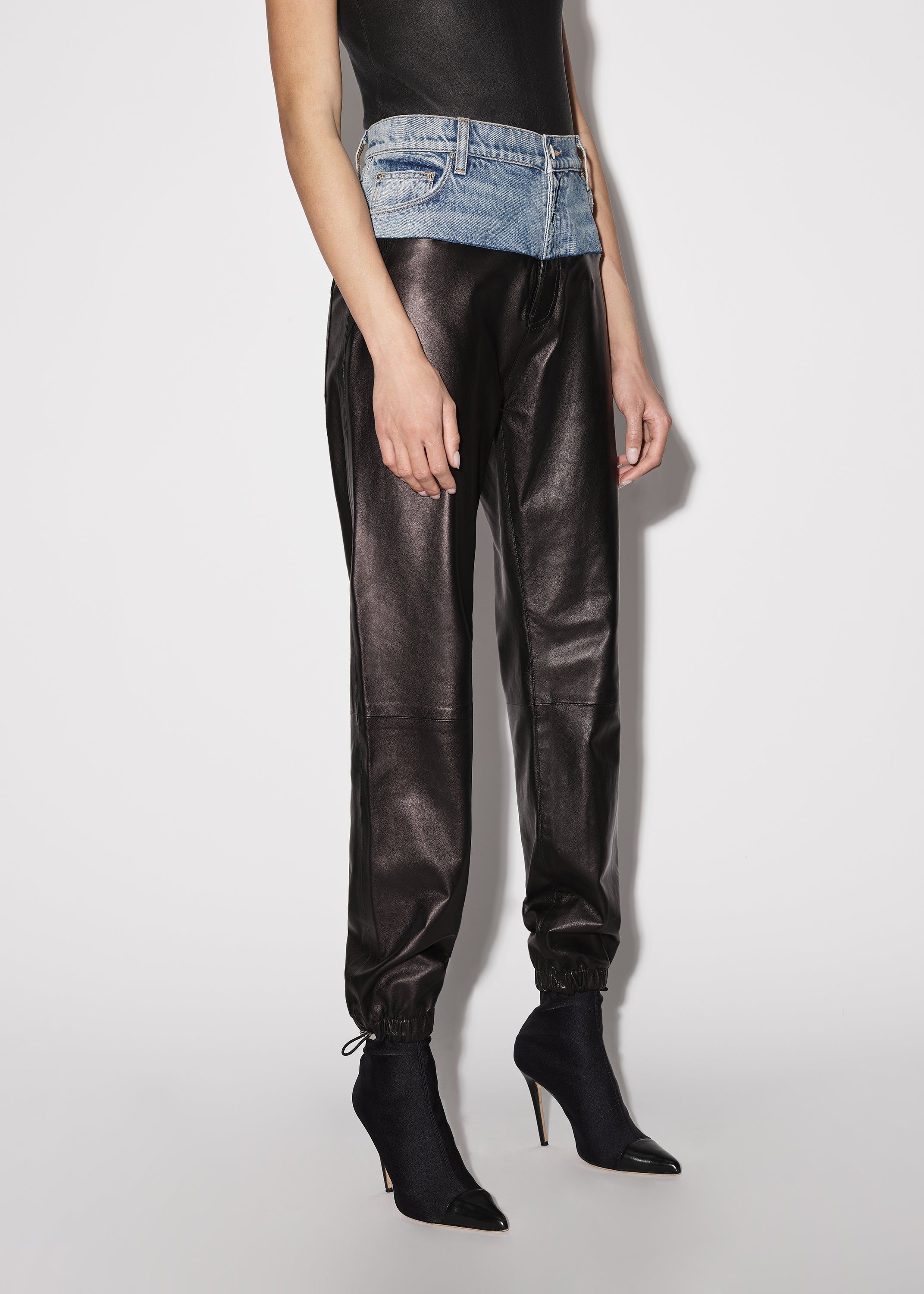WOMEN - HYBRID SWEATPANT - Vintage Indigo / Black sold by AMIRI product image thumbnail 4