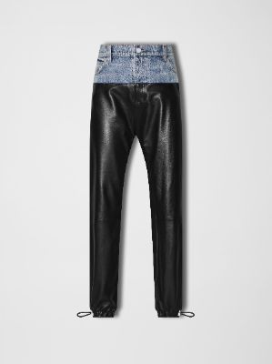 WOMEN - HYBRID SWEATPANT - Vintage Indigo / Black sold by AMIRI