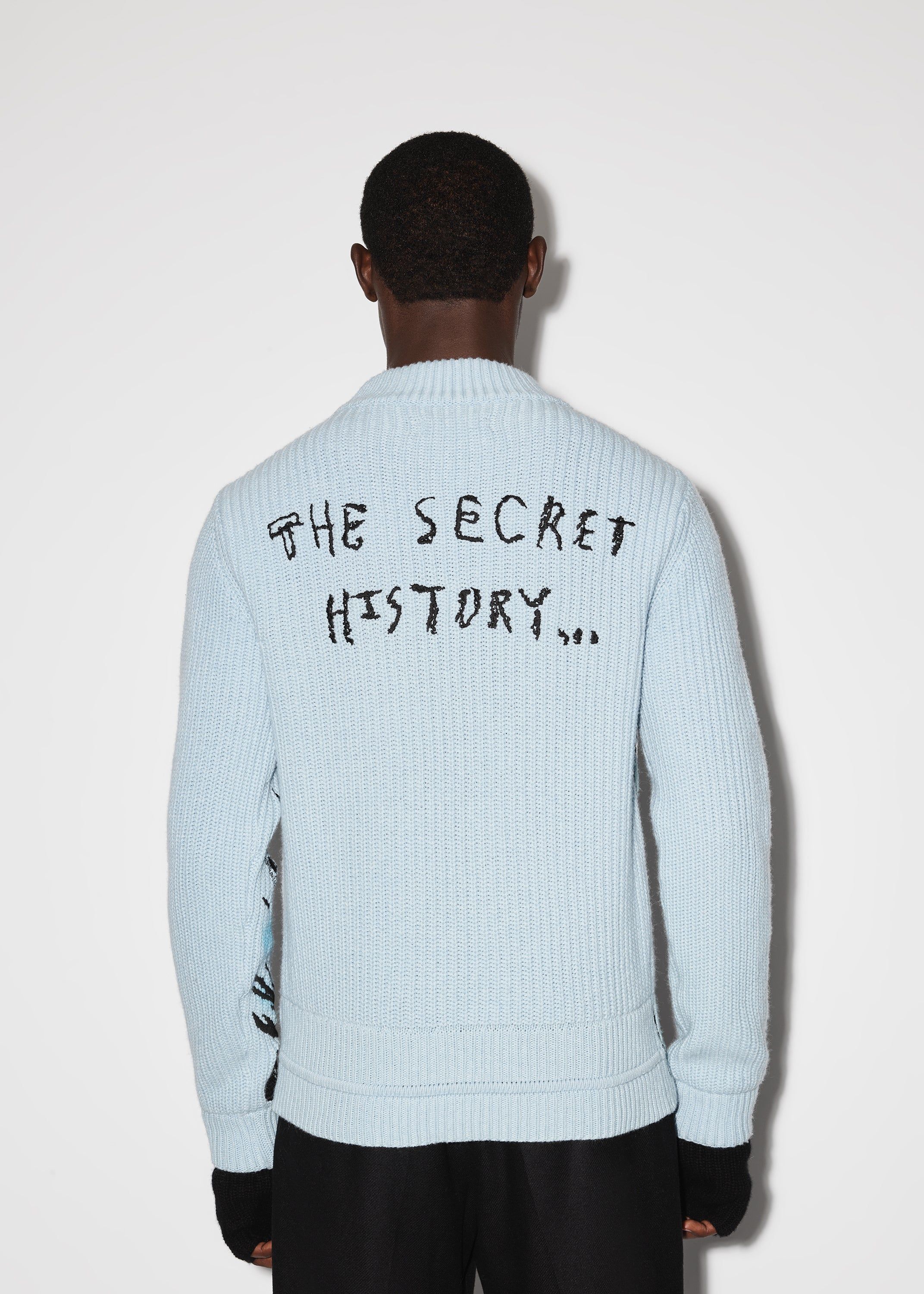 WES LANG SECRET CREWNECK - LIGHT BLUE sold by AMIRI product image thumbnail 4