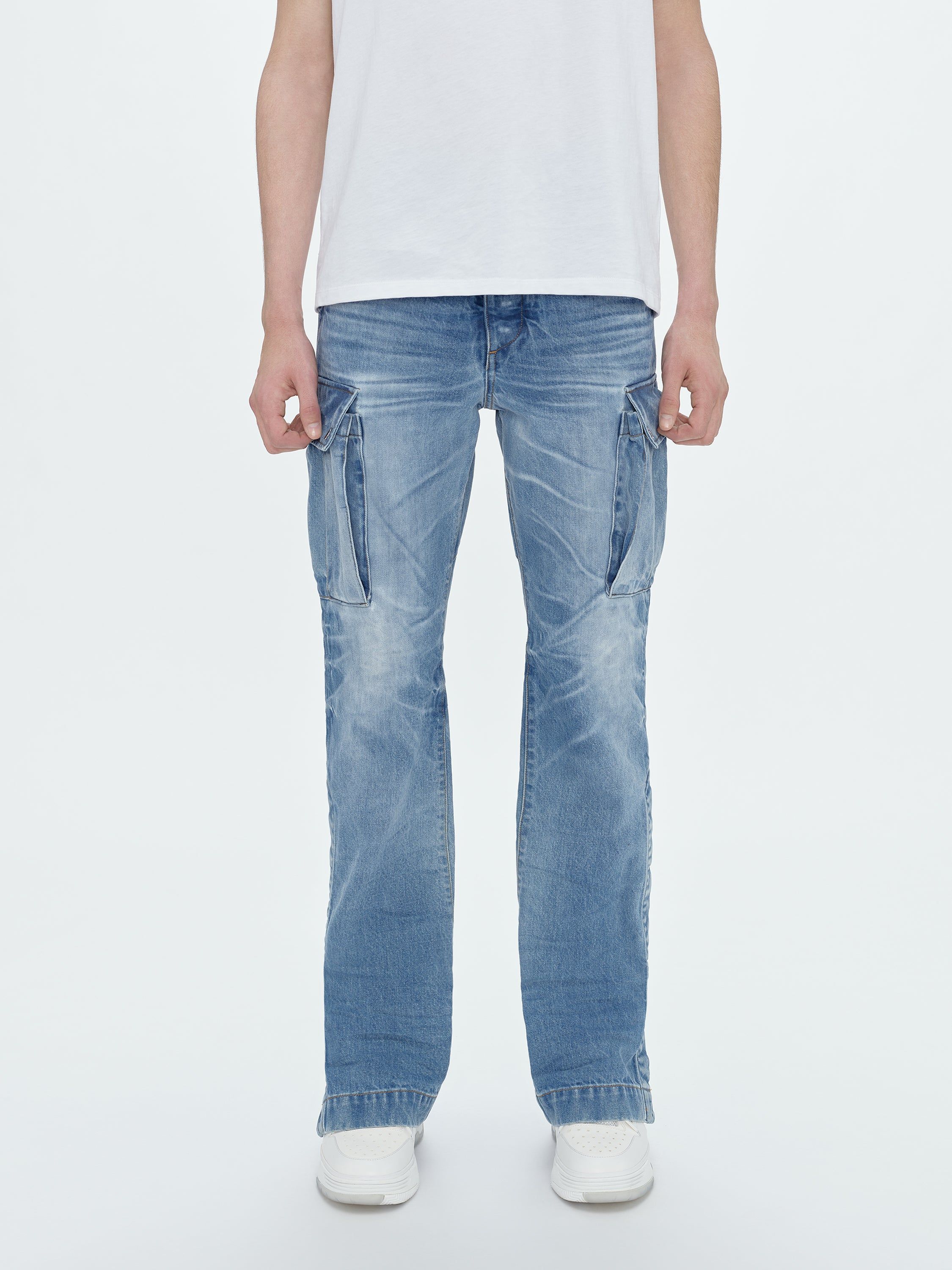 M65 CARGO KICK FLARE - FADED INDIGO sold by AMIRI product image thumbnail 3