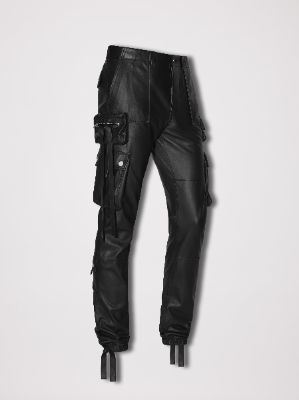 TACTICAL LEATHER CARGO - BLACK sold by AMIRI