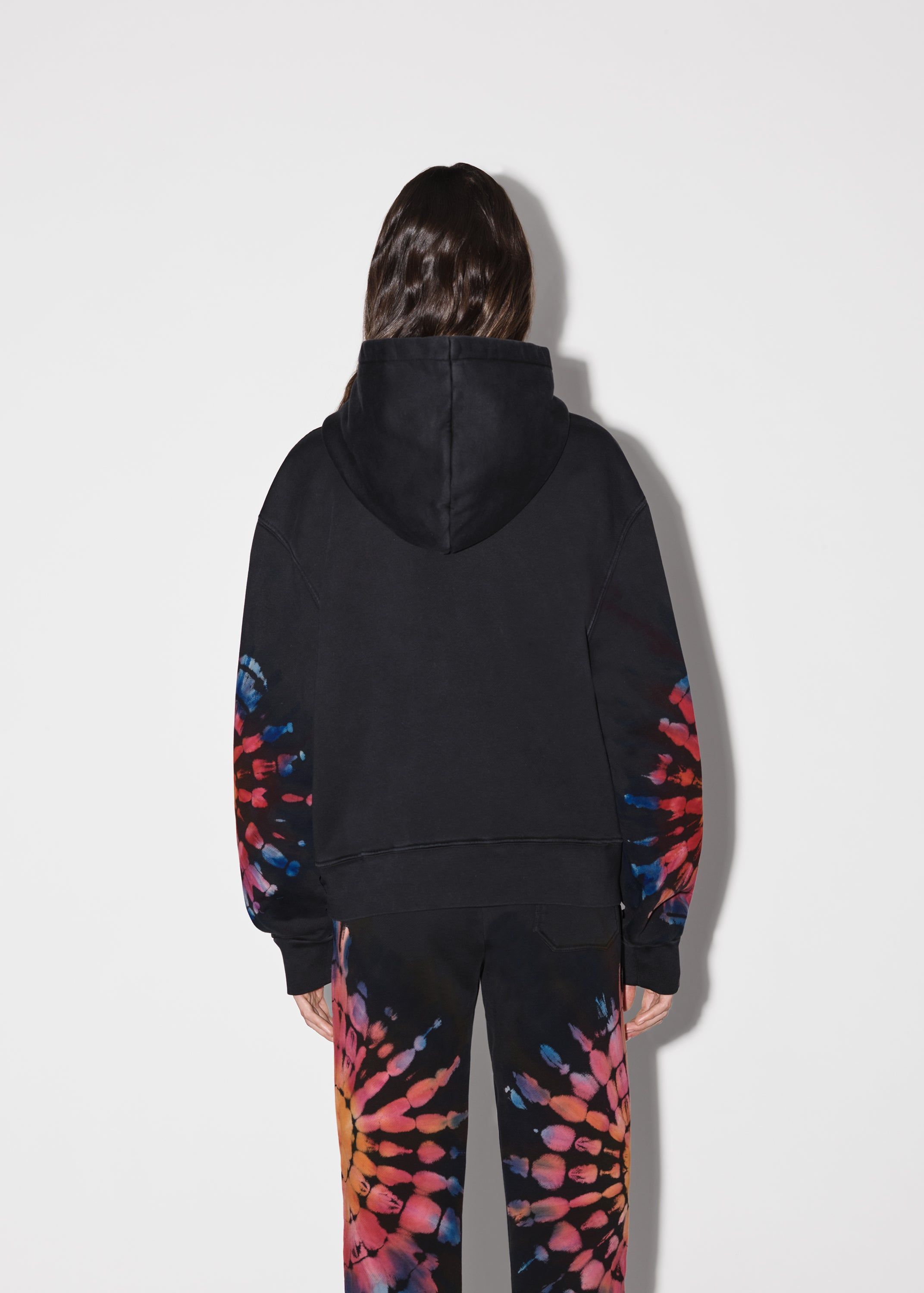 WOMEN - SPOT TIE DYE HOODIE - BLACK sold by AMIRI product image thumbnail 5
