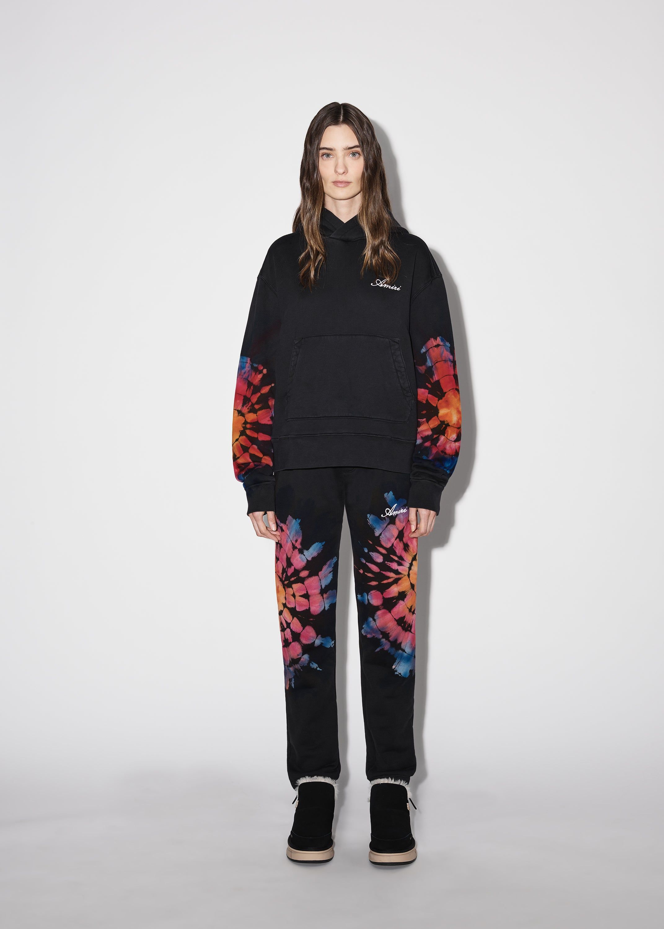 WOMEN - SPOT TIE DYE HOODIE - BLACK sold by AMIRI product image thumbnail 2