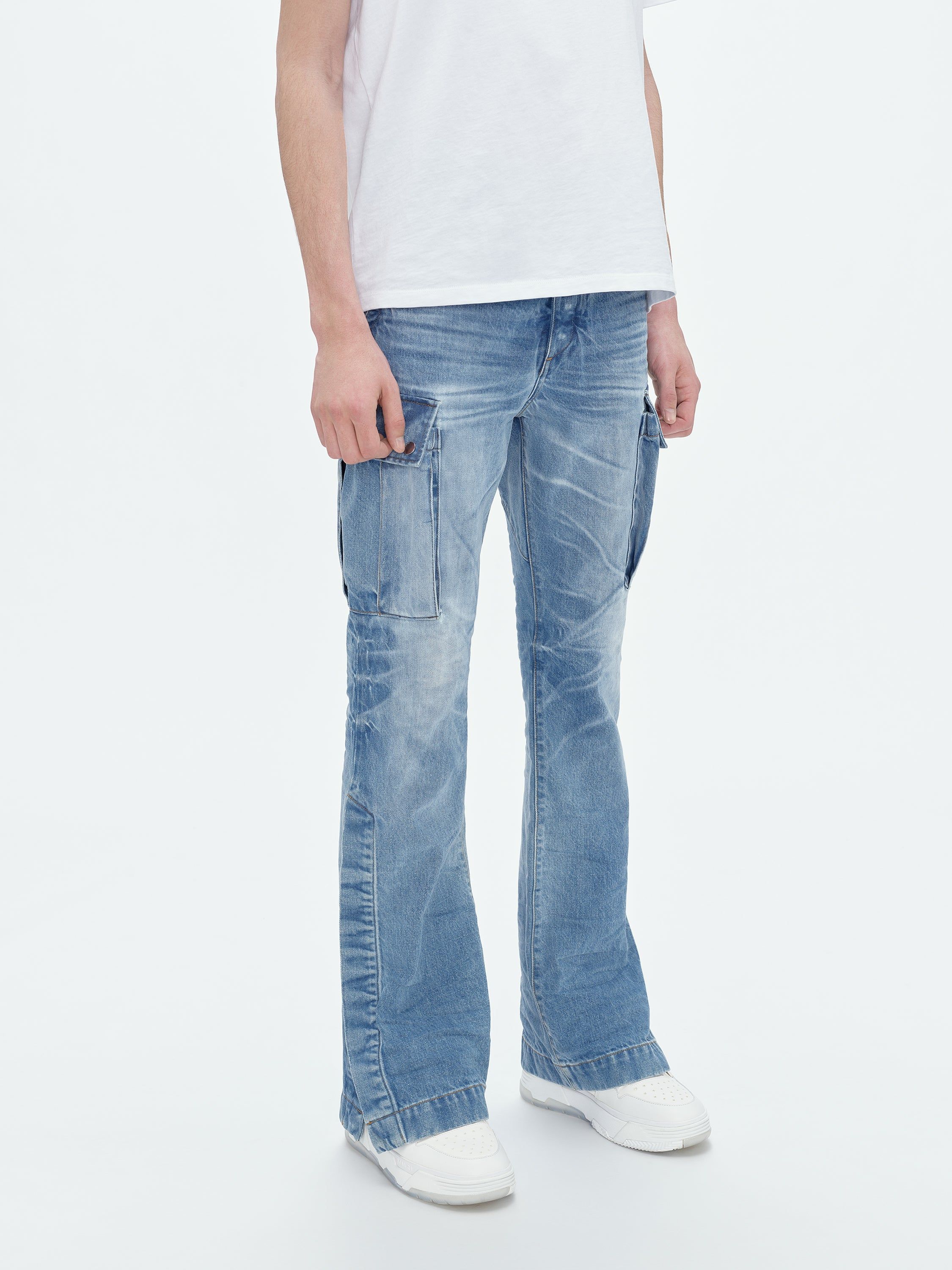 M65 CARGO KICK FLARE - FADED INDIGO sold by AMIRI product image thumbnail 4