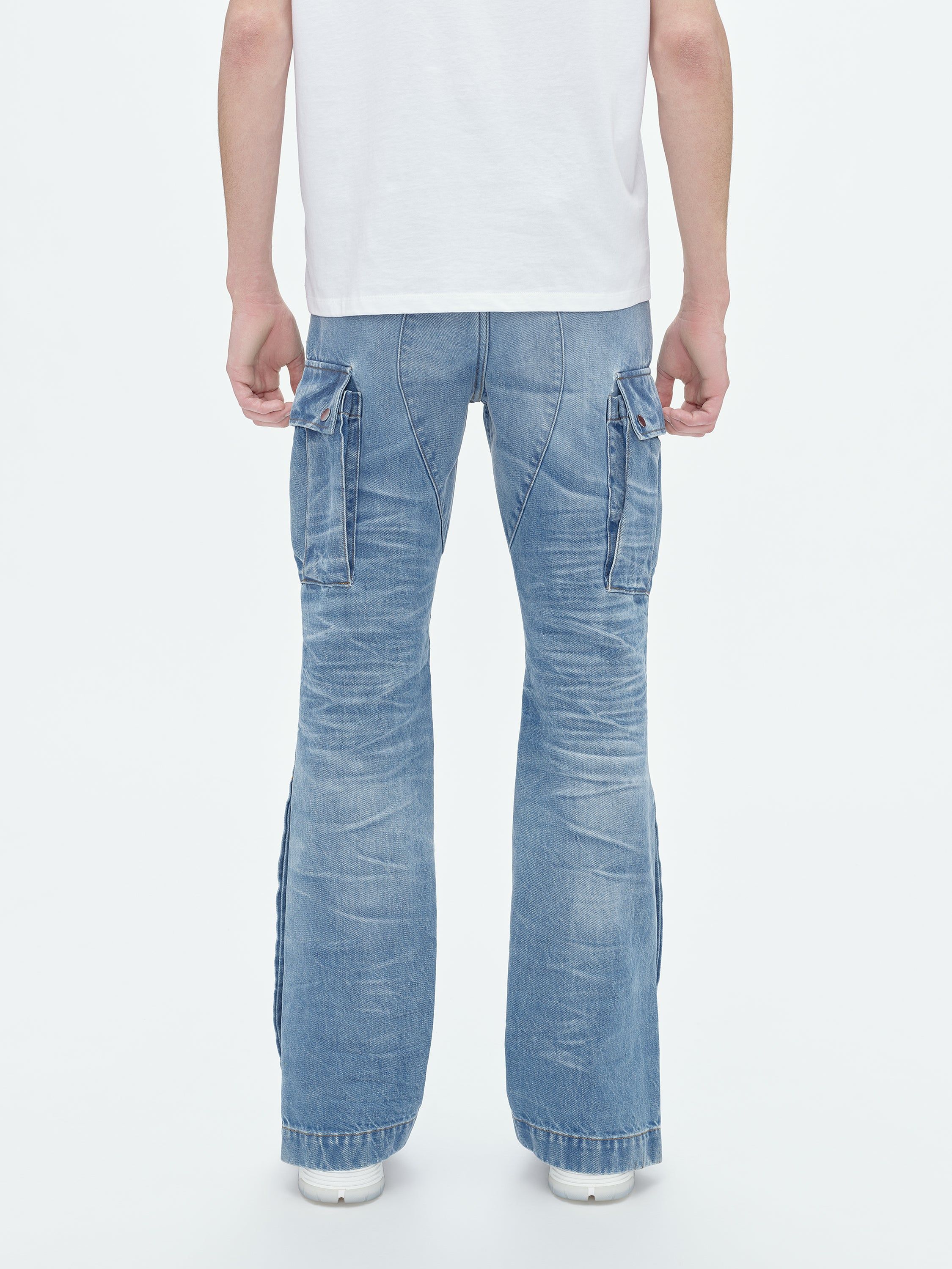 M65 CARGO KICK FLARE - FADED INDIGO sold by AMIRI product image thumbnail 5