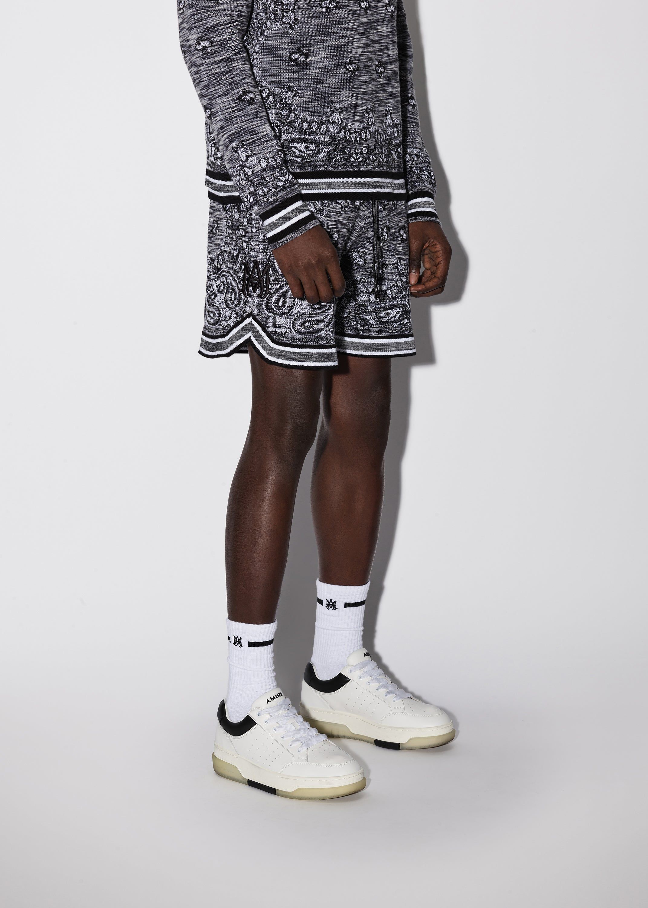 SPACE DYE BANDANA SHORTS - BLACK sold by AMIRI product image thumbnail 3
