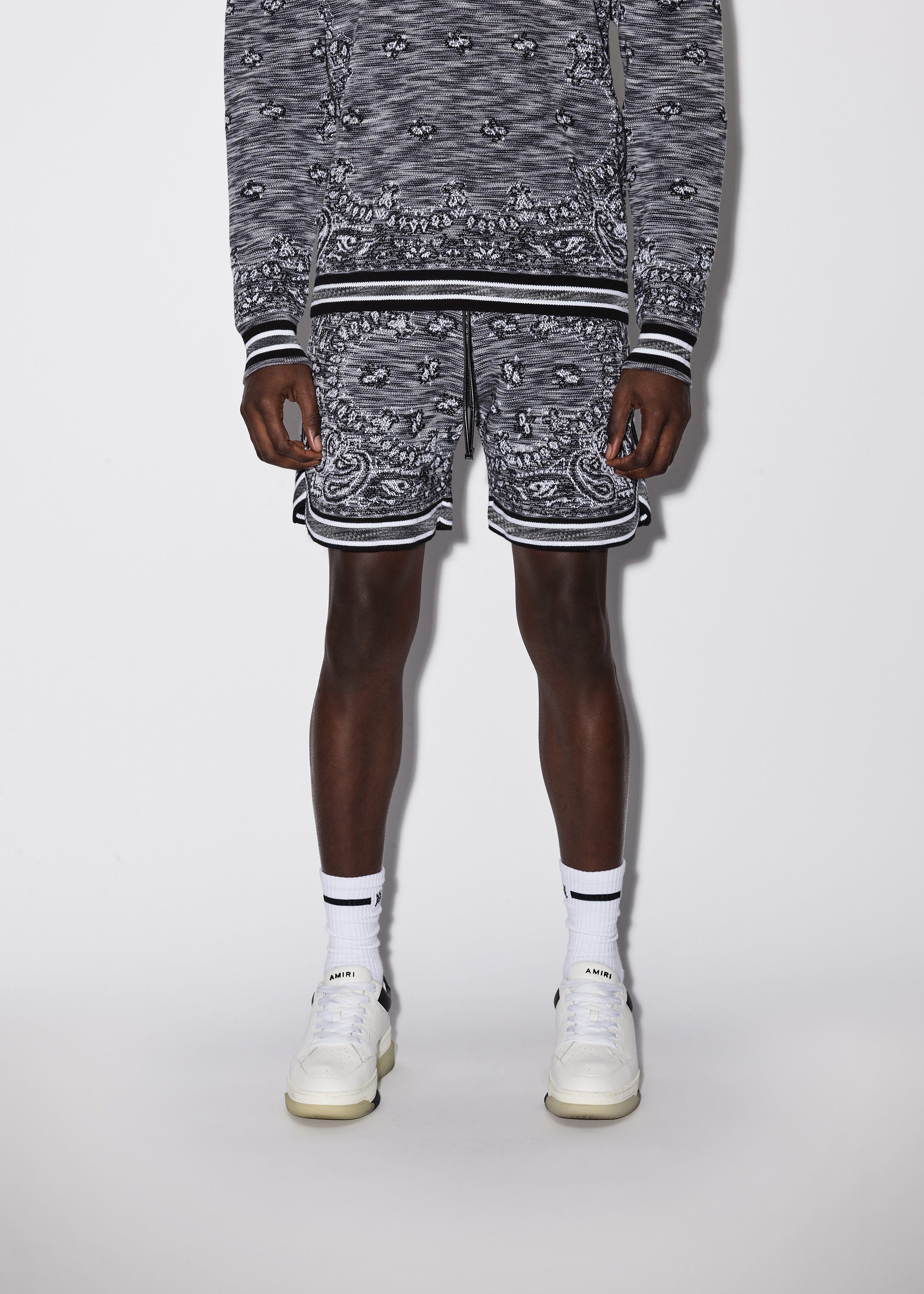 SPACE DYE BANDANA SHORTS - BLACK sold by AMIRI product image thumbnail 2