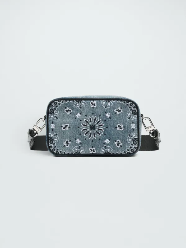 BANDANA DENIM CAMERA BAG - CLAY_INDIGO sold by AMIRI