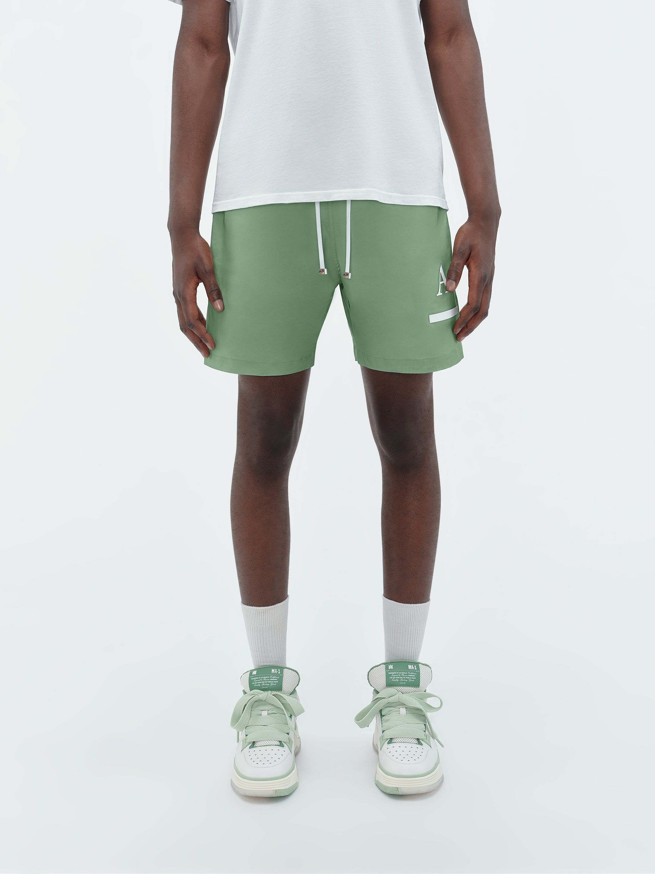 MA BAR LOGO SWIM TRUNK - Mineral Green sold by AMIRI product image thumbnail 3