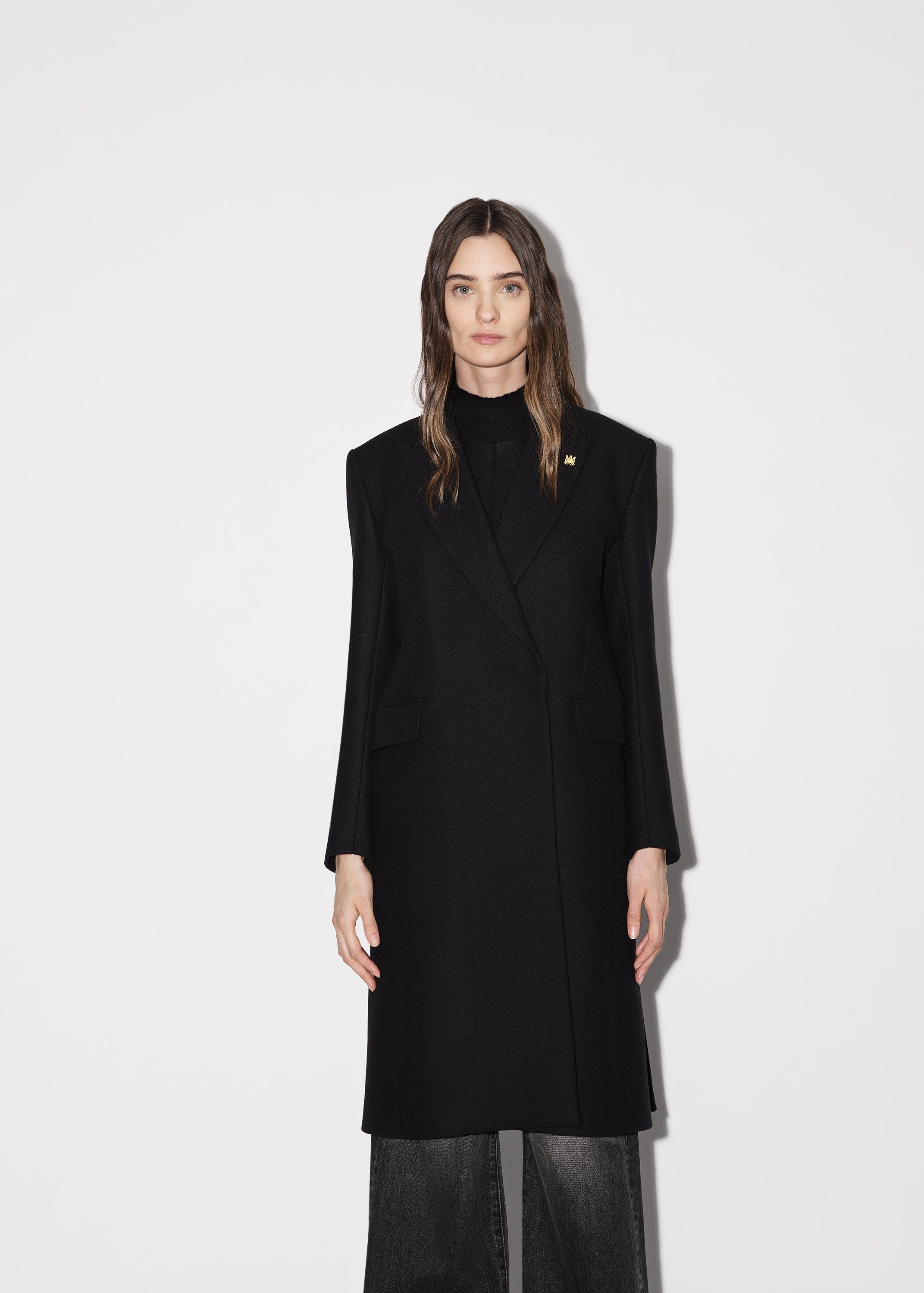 WOMEN - LONG COAT - BLACK sold by AMIRI product image thumbnail 3