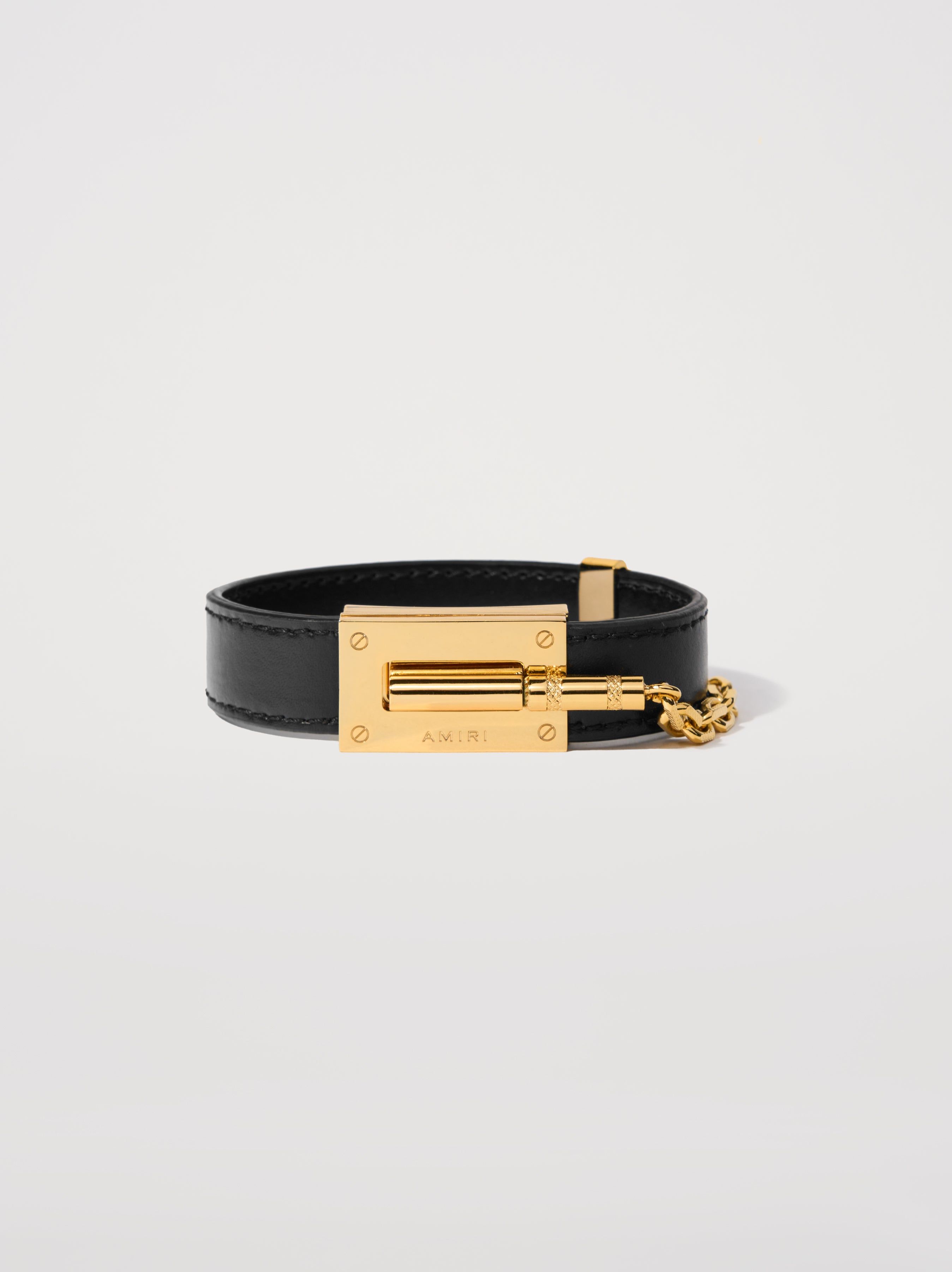 CALF JAX BRACELET - BLACK sold by AMIRI