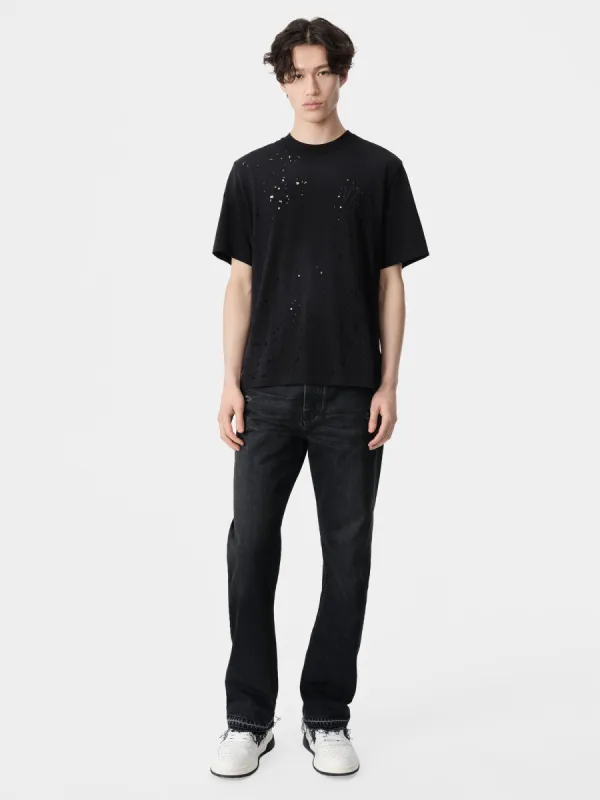 MA SHOTGUN EMBROIDERED TEE - Black sold by AMIRI