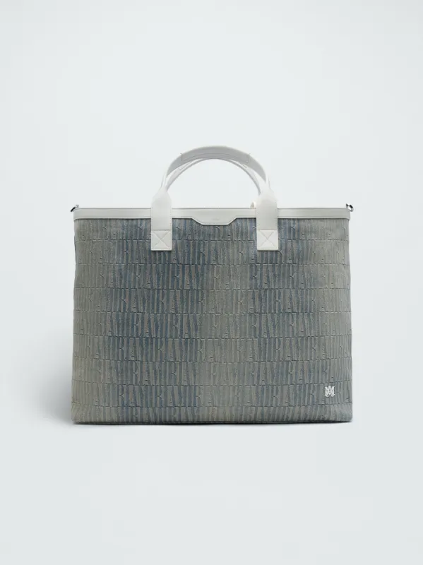 AMIRI JACQUARD DENIM TOTE - CLAY_INDIGO made by AMIRI