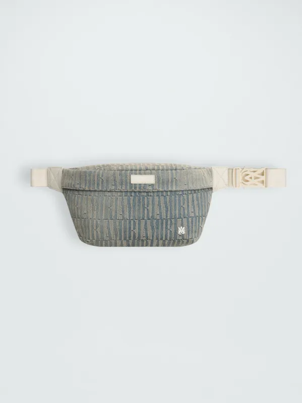 AMIRI JACQUARD DENIM BUM BAG - CLAY_INDIGO made by AMIRI