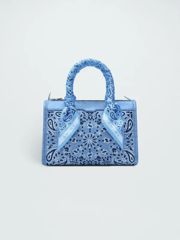 WOMEN - MICRO TRIANGLE BAG - NATURAL / DENIM sold by AMIRI