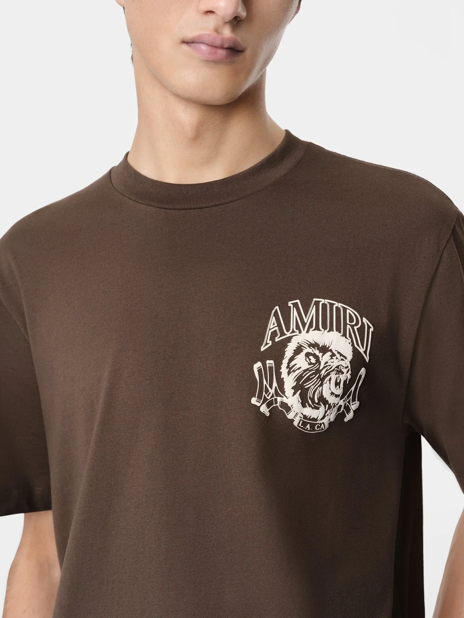 LION OUTLINE TEE - Dark Brown sold by AMIRI product image thumbnail 4