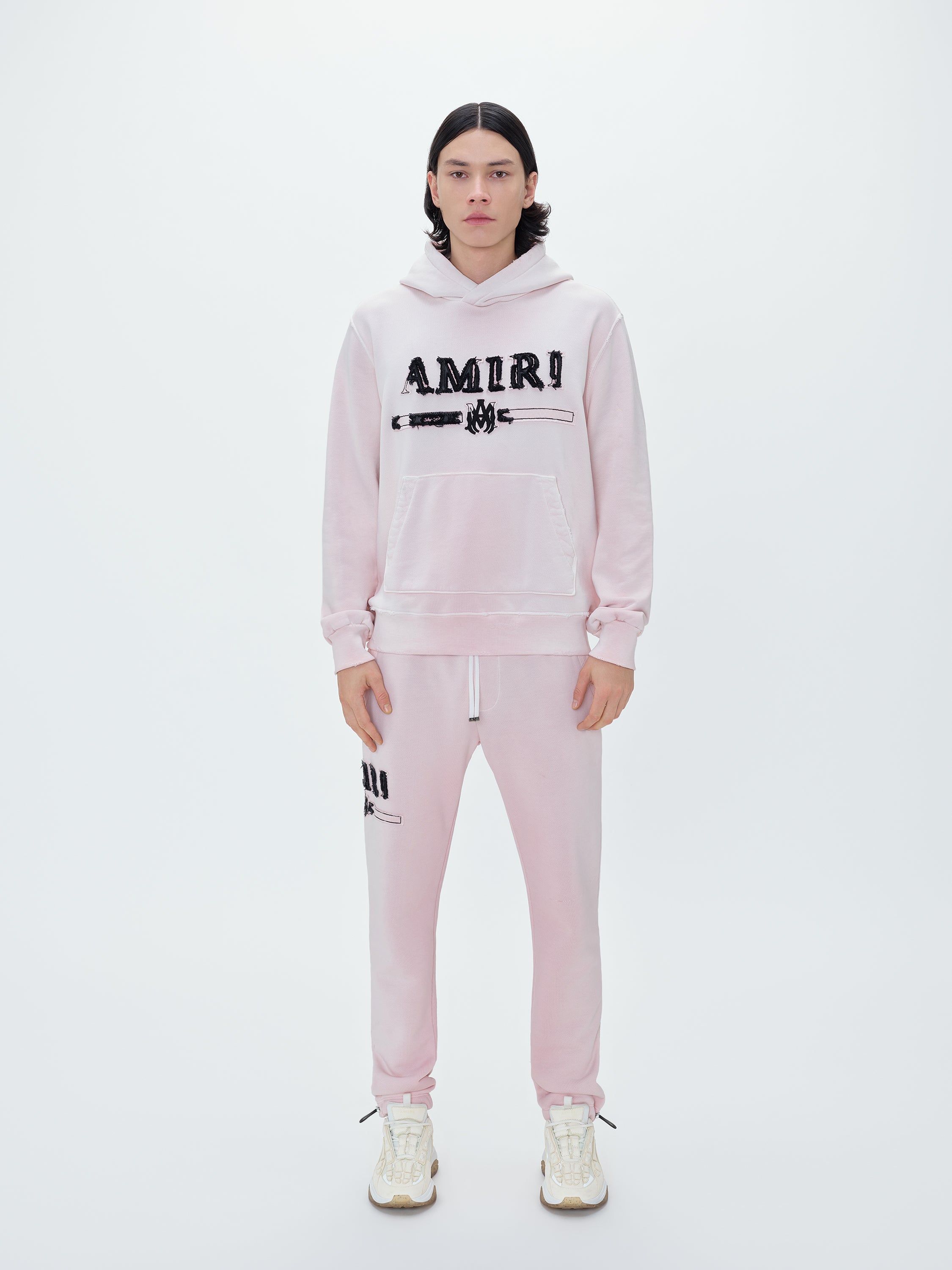 AMIRI M.A. BAR APPLIQUE HOODIE - SILVER PINK sold by AMIRI product image thumbnail 2