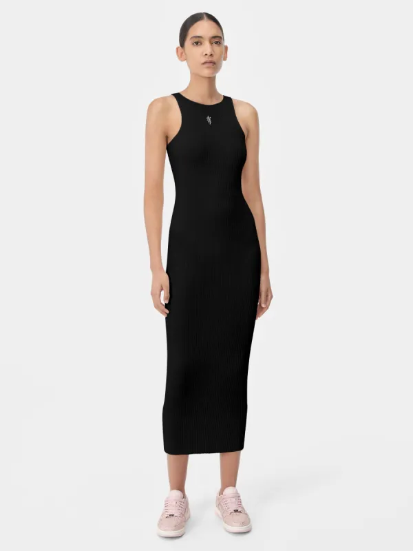 WOMEN - WOMEN'S AMIRI STACKED MAXI DRESS - Black made by AMIRI