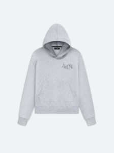 AMIRI STAGGERED HOODIE - HEATHER GREY sold by AMIRI