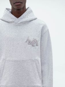 AMIRI STAGGERED HOODIE - HEATHER GREY sold by AMIRI