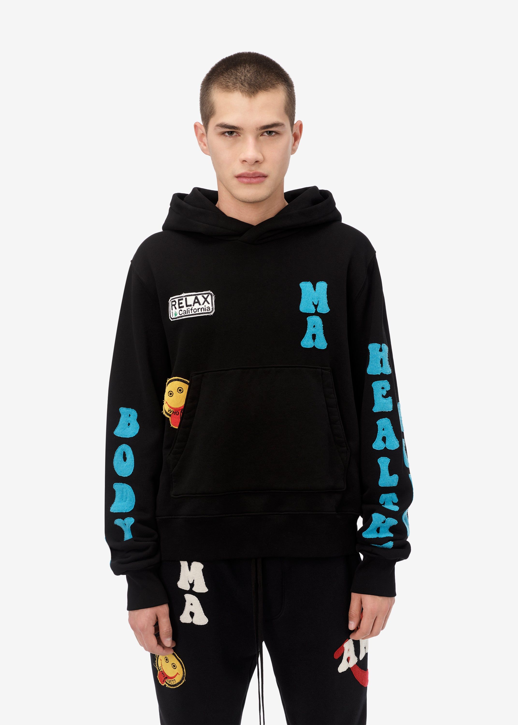 A LOVE MOVEMENT HEALTHY BODY HOODIE - BLACK sold by AMIRI product image thumbnail 2