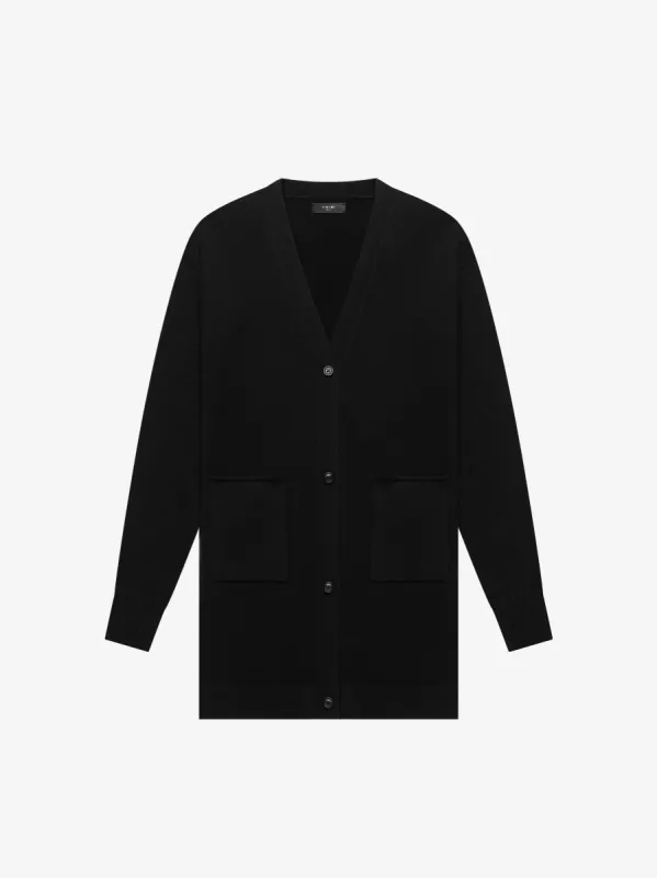 LONG CASHMERE CARDIGAN - BLACK sold by AMIRI
