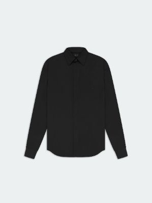 PERFECT POPLIN SHIRT-BLACK sold by AMIRI