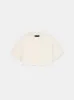 WOMEN - WOMEN'S AMIRI EMBROIDERED CROPPED TEE - Alabaster sold by AMIRI