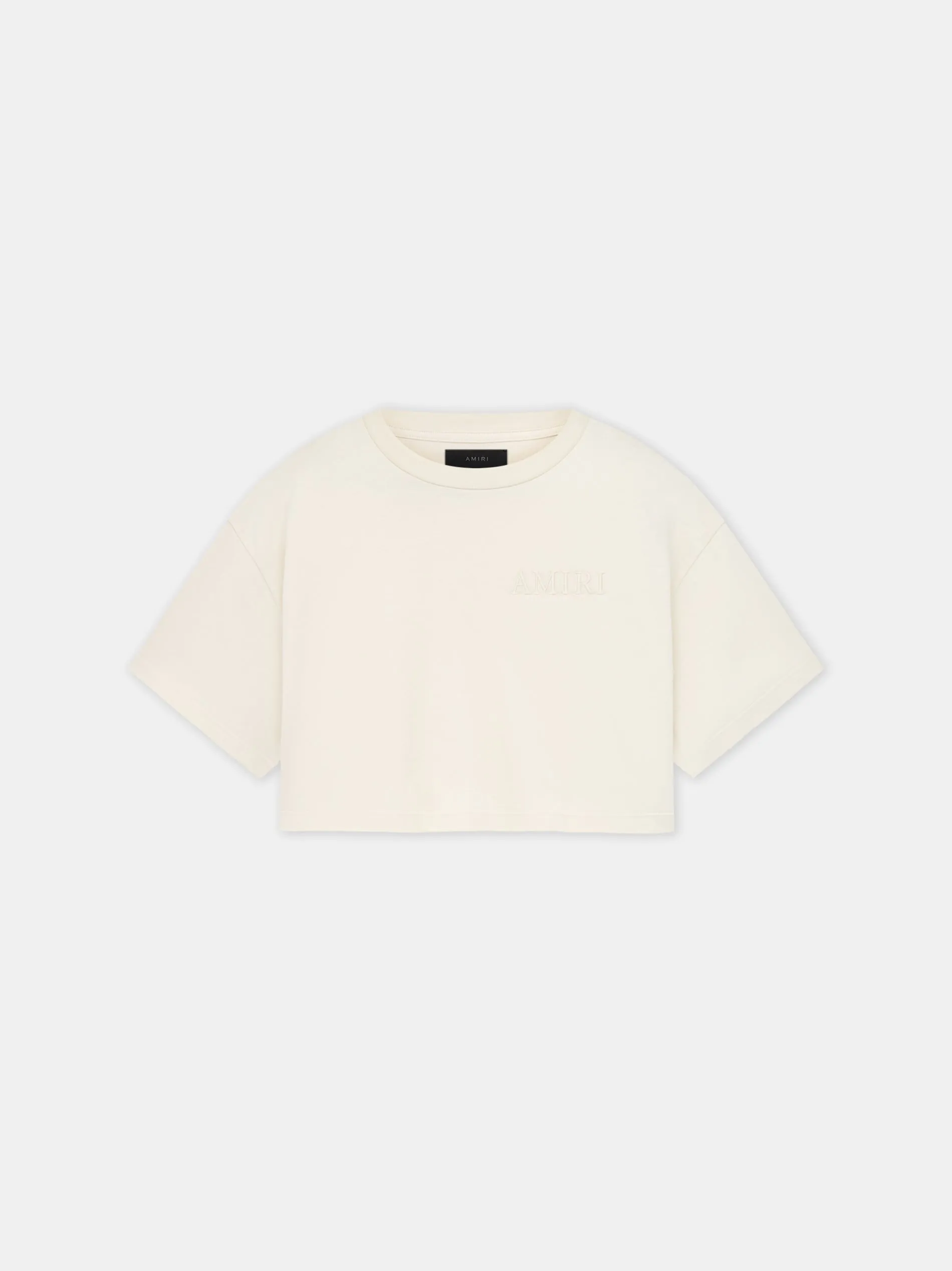 WOMEN - WOMEN'S AMIRI EMBROIDERED CROPPED TEE - Alabaster sold by AMIRI product image thumbnail 5