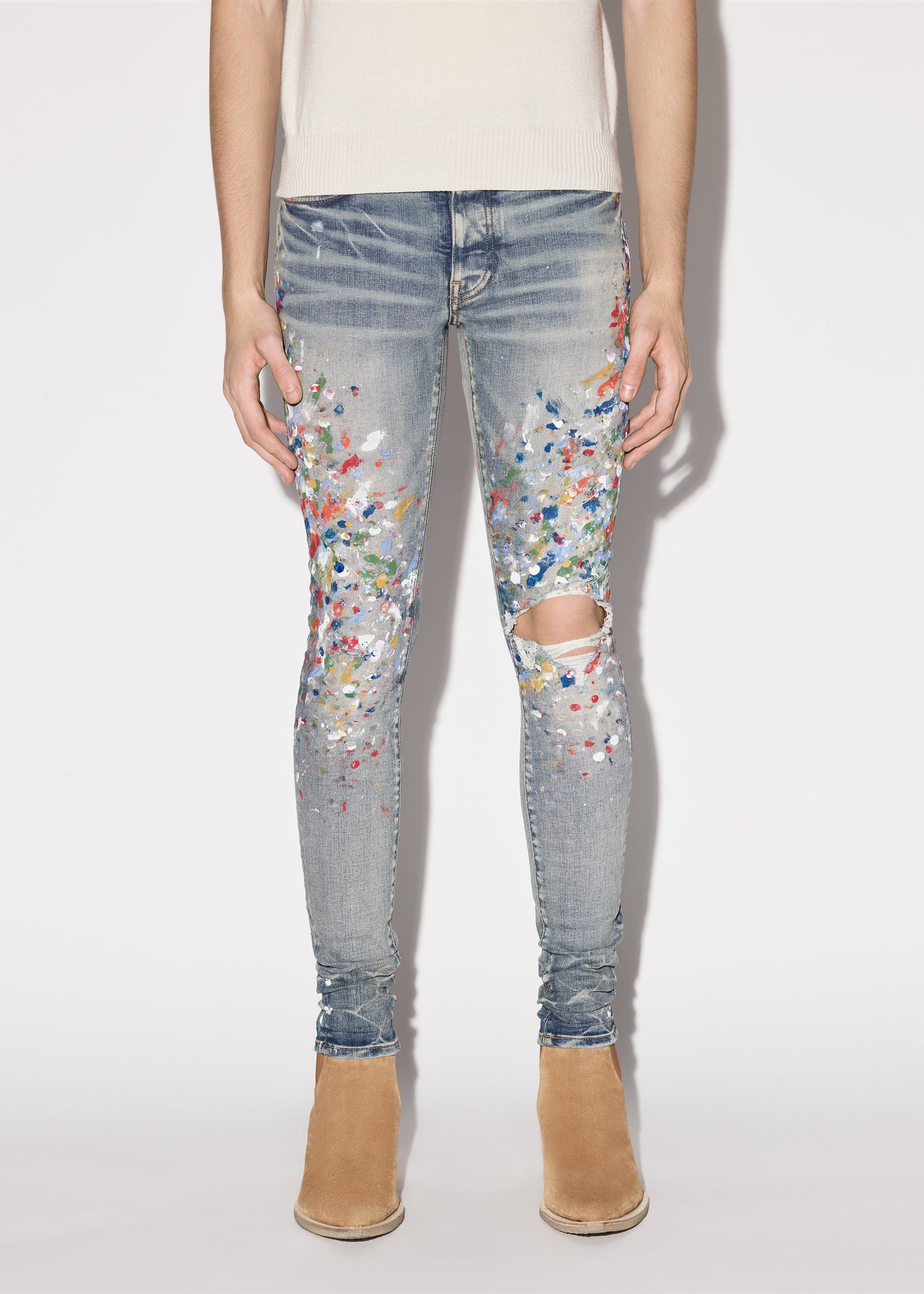 SKINNY PAINTER JEAN - CLAY INDIGO sold by AMIRI product image thumbnail 3