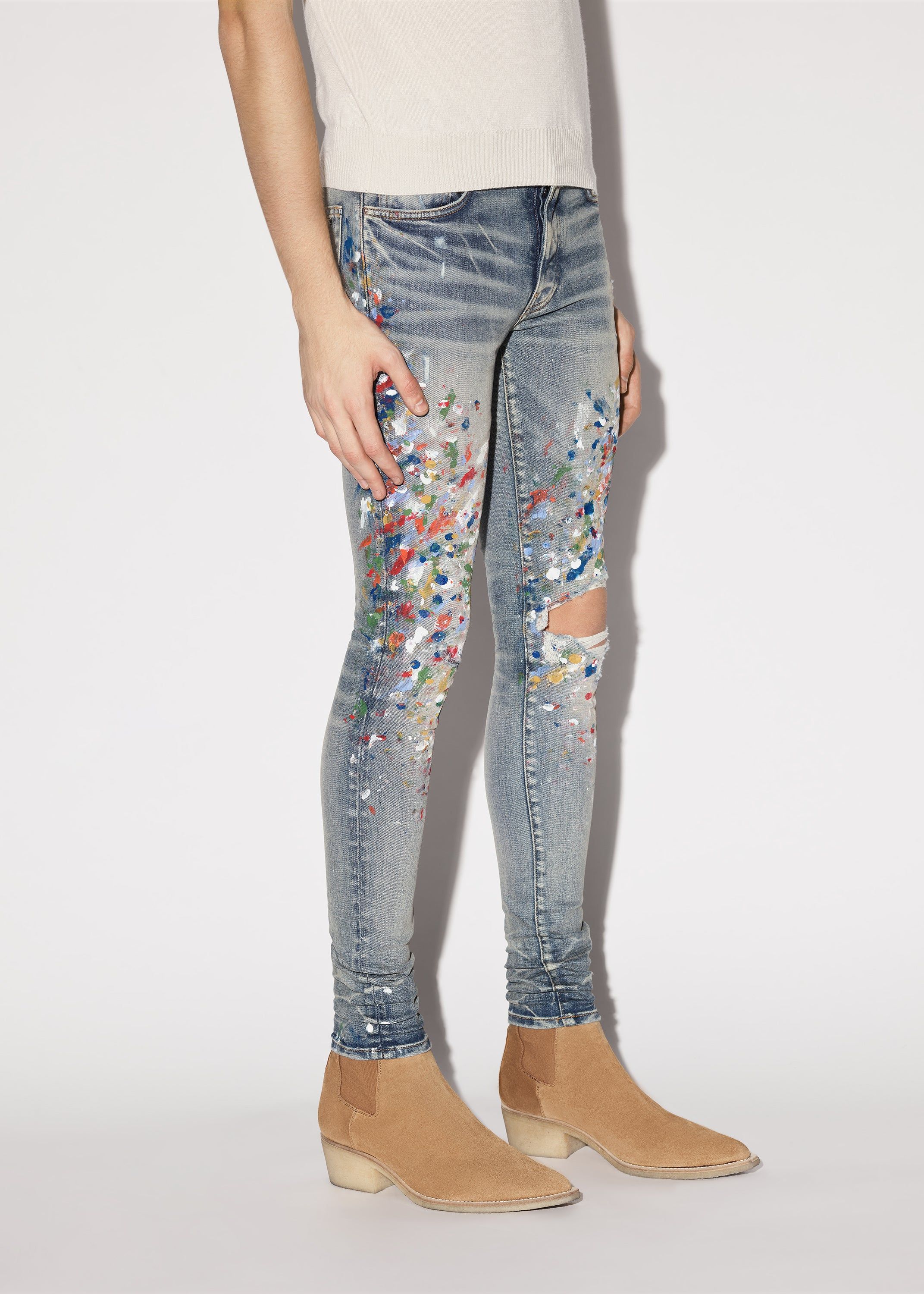 SKINNY PAINTER JEAN - CLAY INDIGO sold by AMIRI product image thumbnail 5