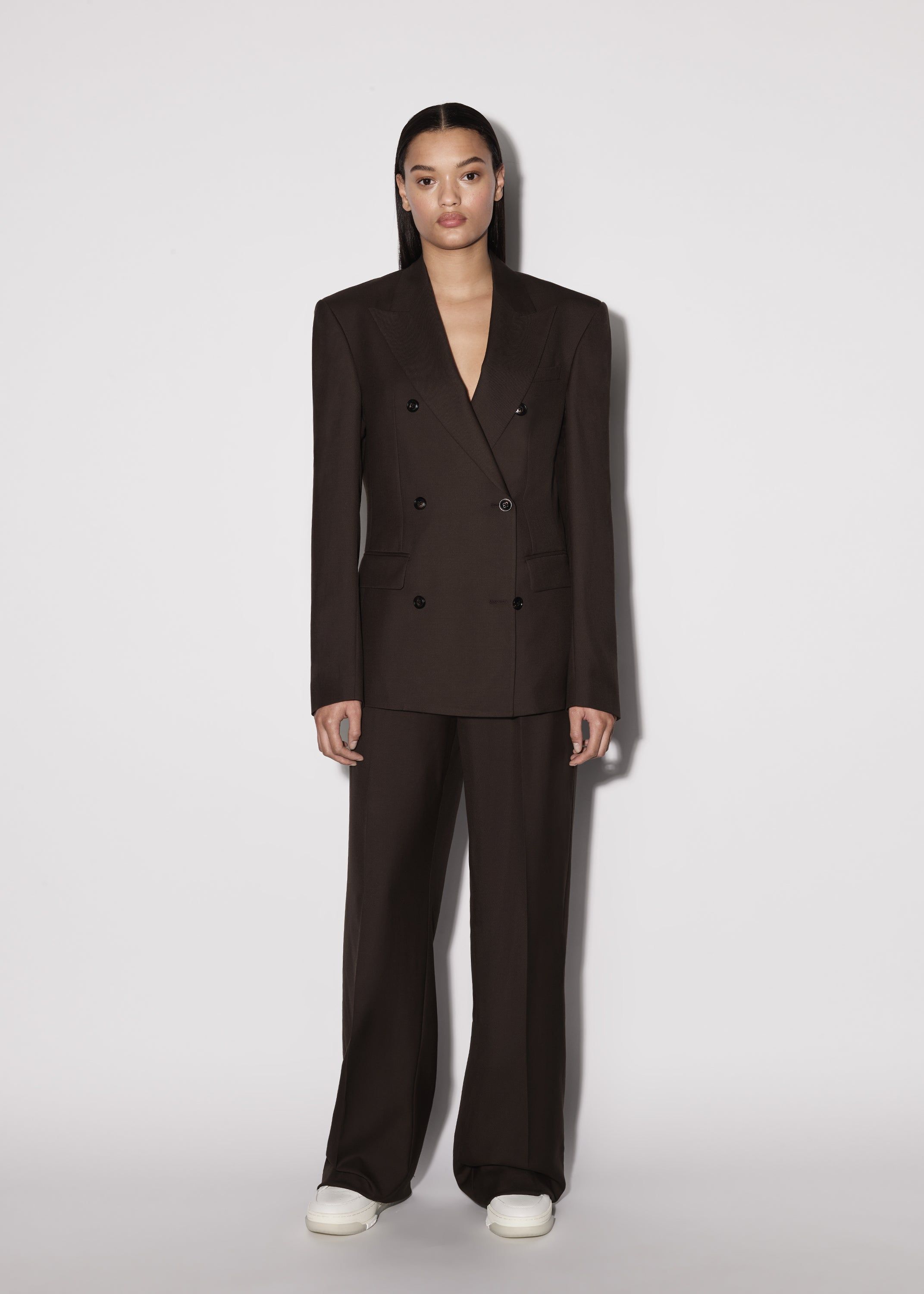 WOMEN - OVERSIZED DOUBLE BREASTED BLAZER - BROWN sold by AMIRI product image thumbnail 2