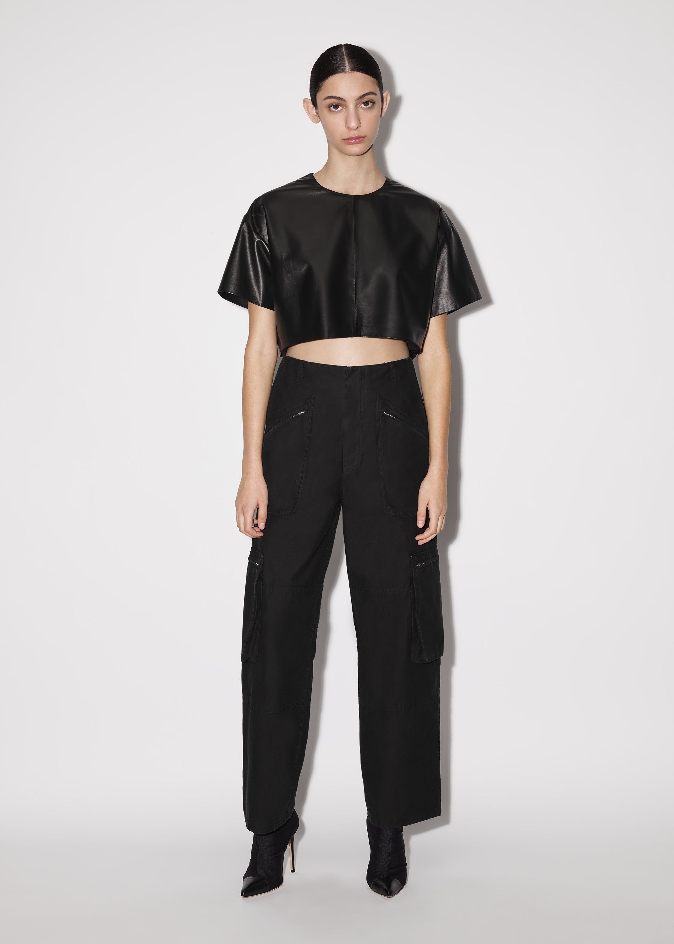 WOMEN - CROPPED TEE - BLACK sold by AMIRI product image thumbnail 3