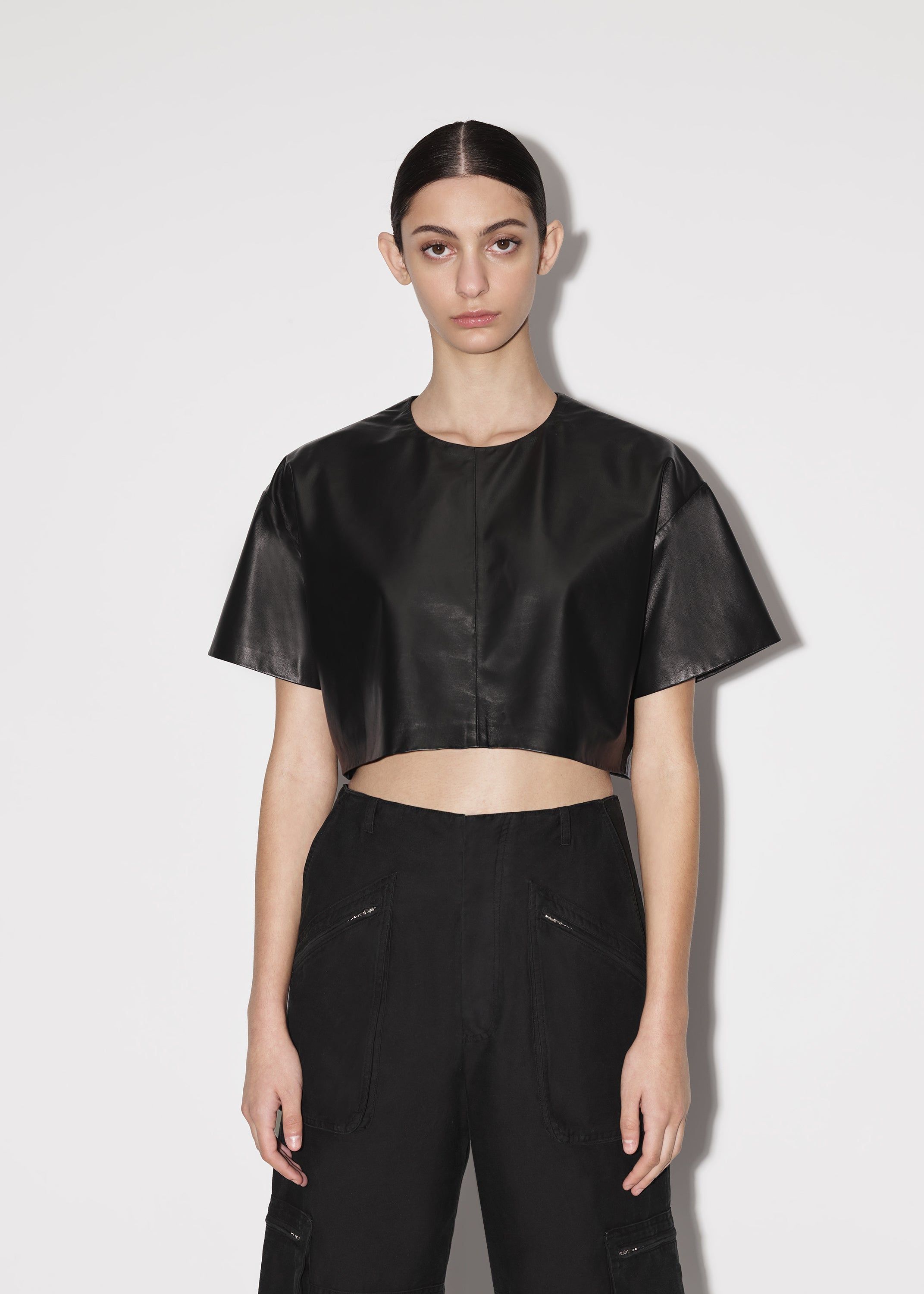 WOMEN - CROPPED TEE - BLACK sold by AMIRI product image thumbnail 4